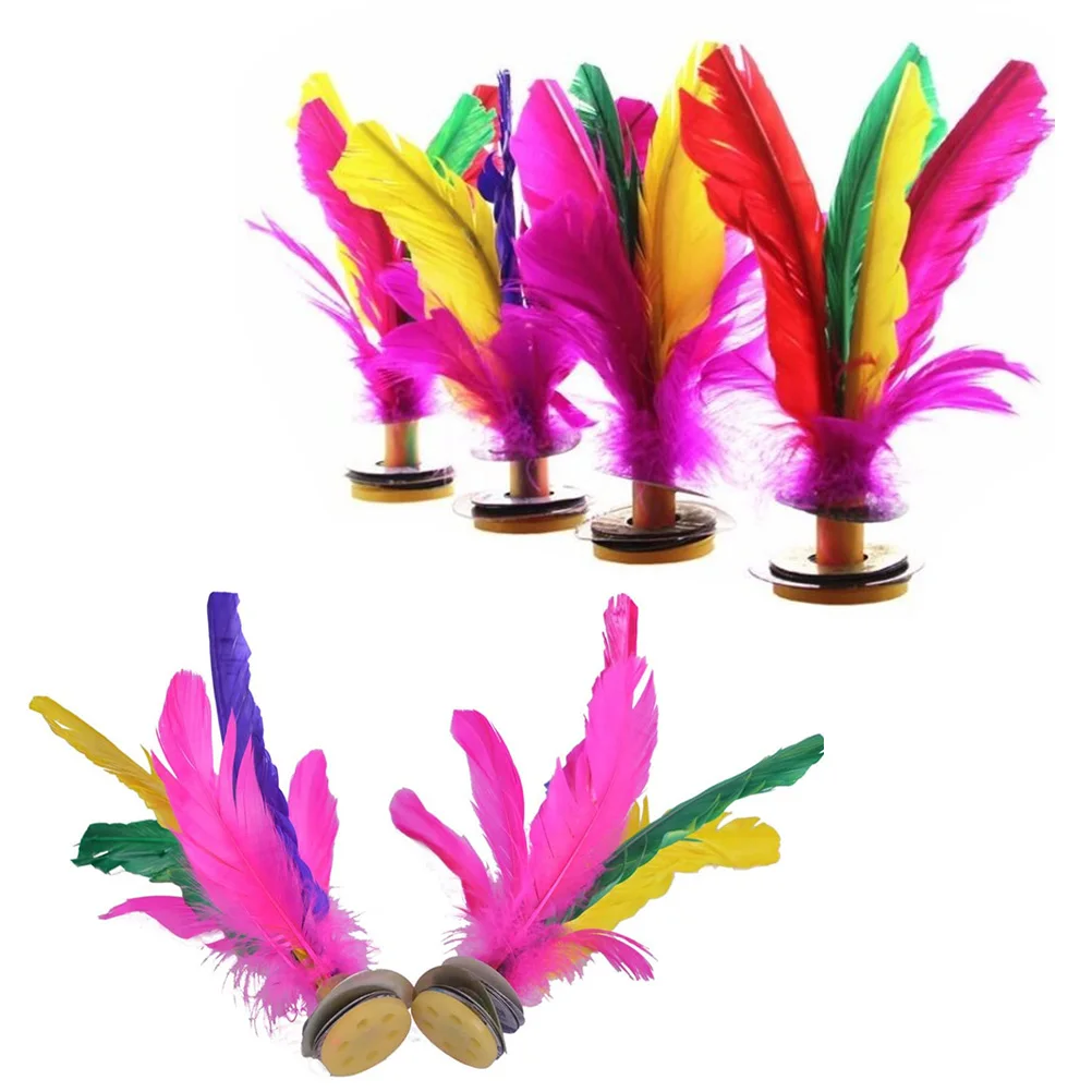 6 Pcs Shuttlecock Kids Sports Toys Kick Jianzi Foot Game Play Football Chinese Kicking Fitness