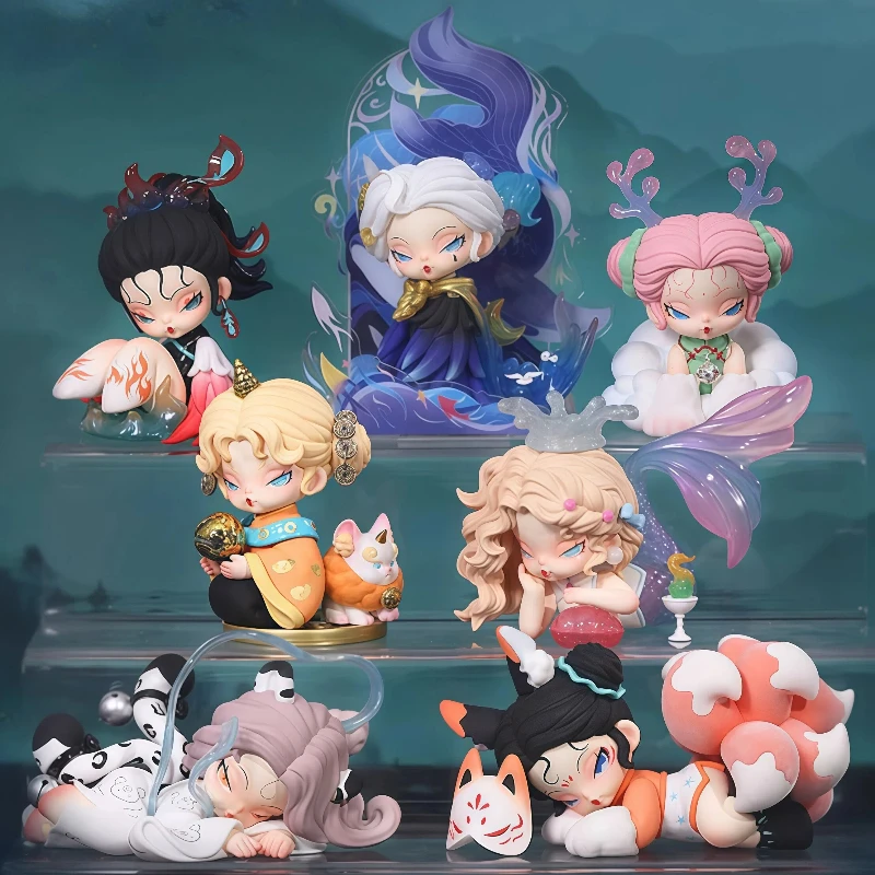 

Dodonami Floating Mountain Sea Series 3, слепая коробка, фигурка мифического существа, милая Коллекционная модель, декор для стола, подарок для девочек