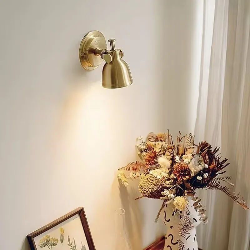 

Luxury minimalist bedside wall lamp, adjustable angle decorative lamp for the living room, hallway background wall lamp