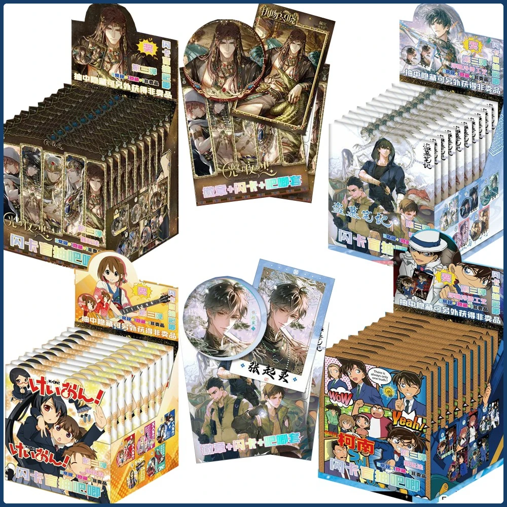 

Classic Protagonist Creative Round Badge Cartoon Anime Collection Transparent Cards Fans Cosplay Props Christmas Brooch Gifts