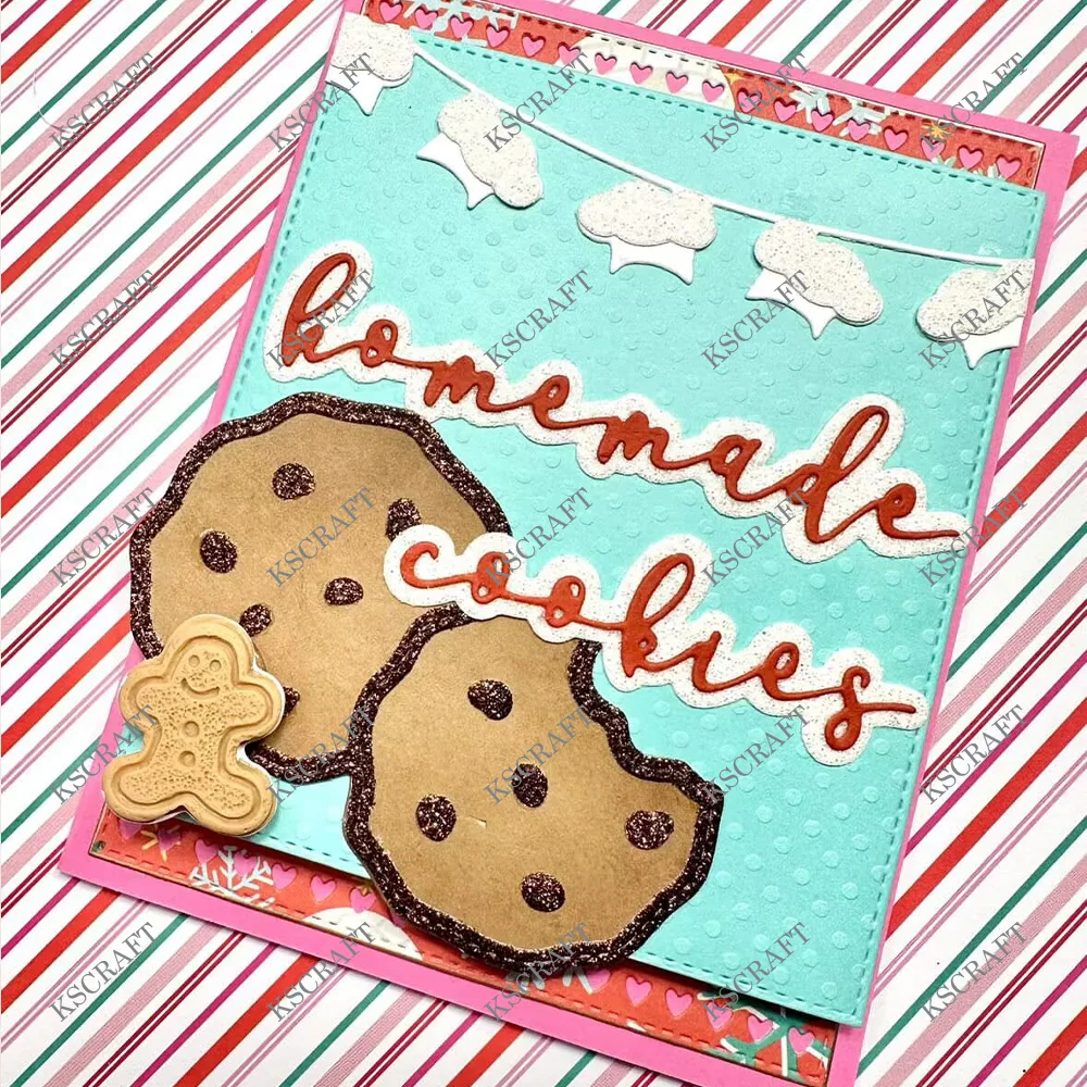 KSCRAFT Cookies Shaker Cutting Dies Stencils for DIY Scrapbooking Decorative Embossing DIY Paper Cards