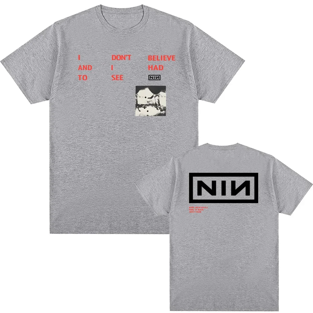 เสื้อยืด CBH LYRIC วง Nine Inch Nails สไตล์โกธิค คุณภาพสูง เสื้อยืดฮิปฮอป แขนยาว ผู้หญิง/ผู้ชาย ผ้าฝ้าย 100% คอกลม