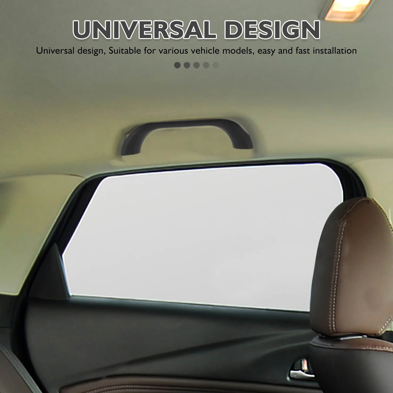 2Pcs Car Interior Door Pull Handle Universal Plastic Grab Bar Handle Vehicle Replacement for Trucks Suvs Sedans