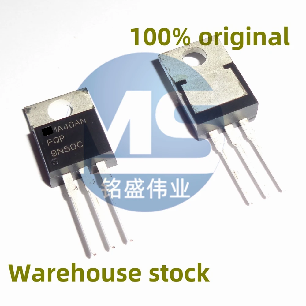 10PCS 100% new FQP9N50C 9N50C 9A 500V straight insertion TO-220 MOSFET spot direct sale