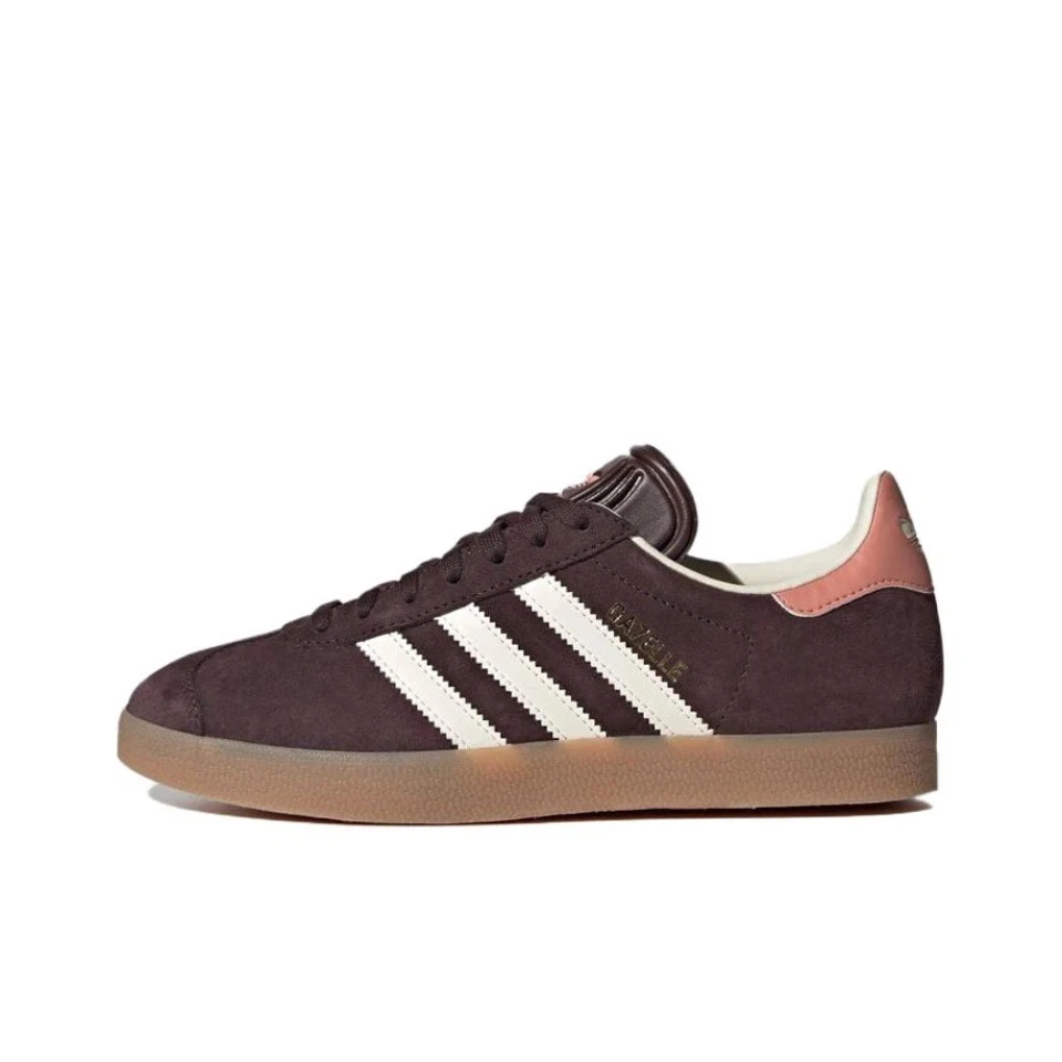 Original Adidas Gazelle Brown Men\'s and Women\'s Unisex Skateboard Lightweight Casual Classic Low-Top Retro Sneakers Shoes IF3233