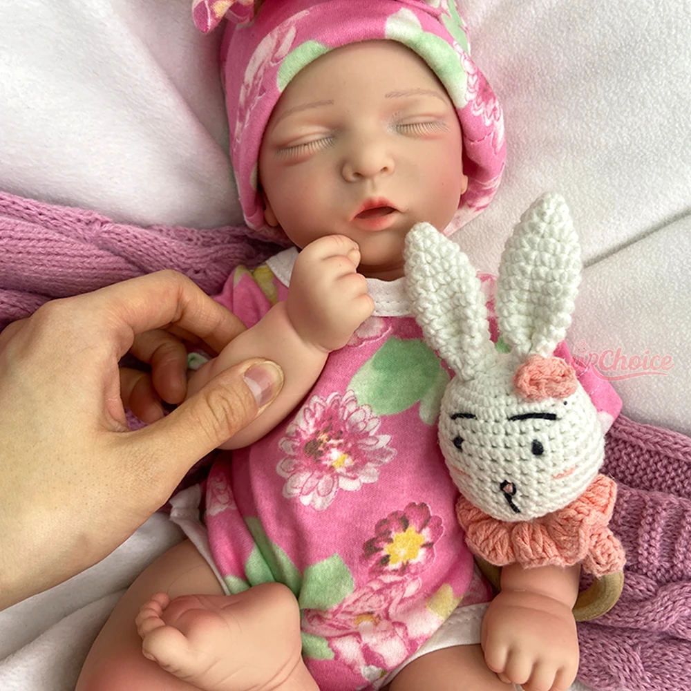 42cm pesado completo macio silicone renascido bebê menina artesanal veias visíveis boneca lavável para presente de Natal colecionável