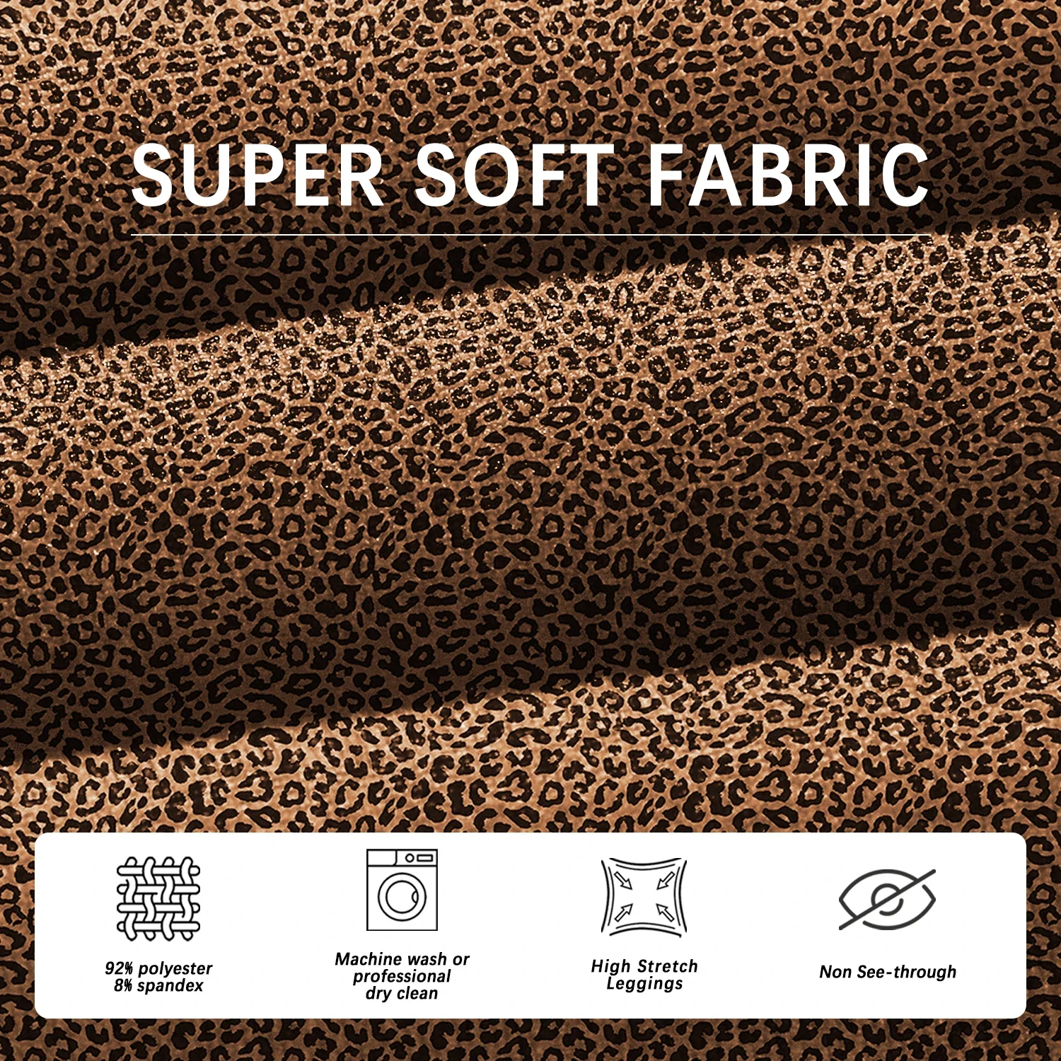 Damen-Leggings mit Leopardenmuster und hoher Taille, superweich, nicht durchsichtig, für Yoga, Laufen, Workout, Push-Up, Fitnessstudio, Fitness, Sportbekleidung