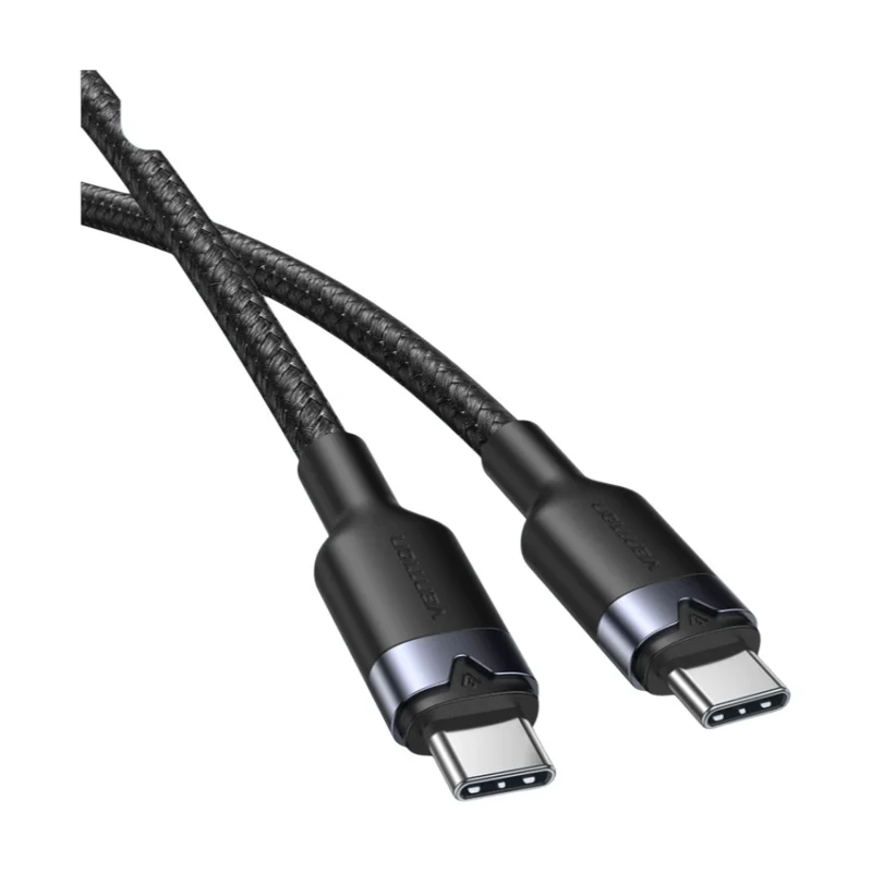 Cabo Vention 240W USB-C para Tipo C, Cabo de Carregamento Rápido USB-C PD3.1 para iPhone 17 16 15 Pro Max, Samsung S24, Xiaomi 17, Macbook