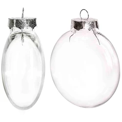 20 Pieces x DIY Paintable/Shatterproof Christmas Bauble/Ball Decoration 80mm Plastic Disc Ornament