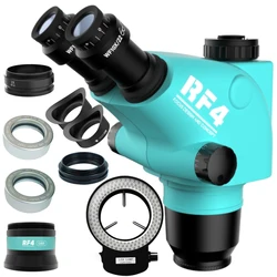 RF4 Good Quality 6.5-65X Triocular Synchronous Zoom Lens Apply To Stereo Magnification Microscope RF-6565TV