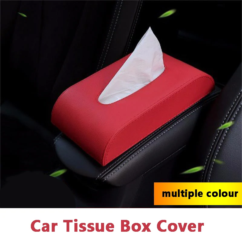 

Creative Leather Napkin Holder Rear Seat Visor Car Tissue Box Portable Universal Car Tissue Box Car Toilet Paper Storage Box2022