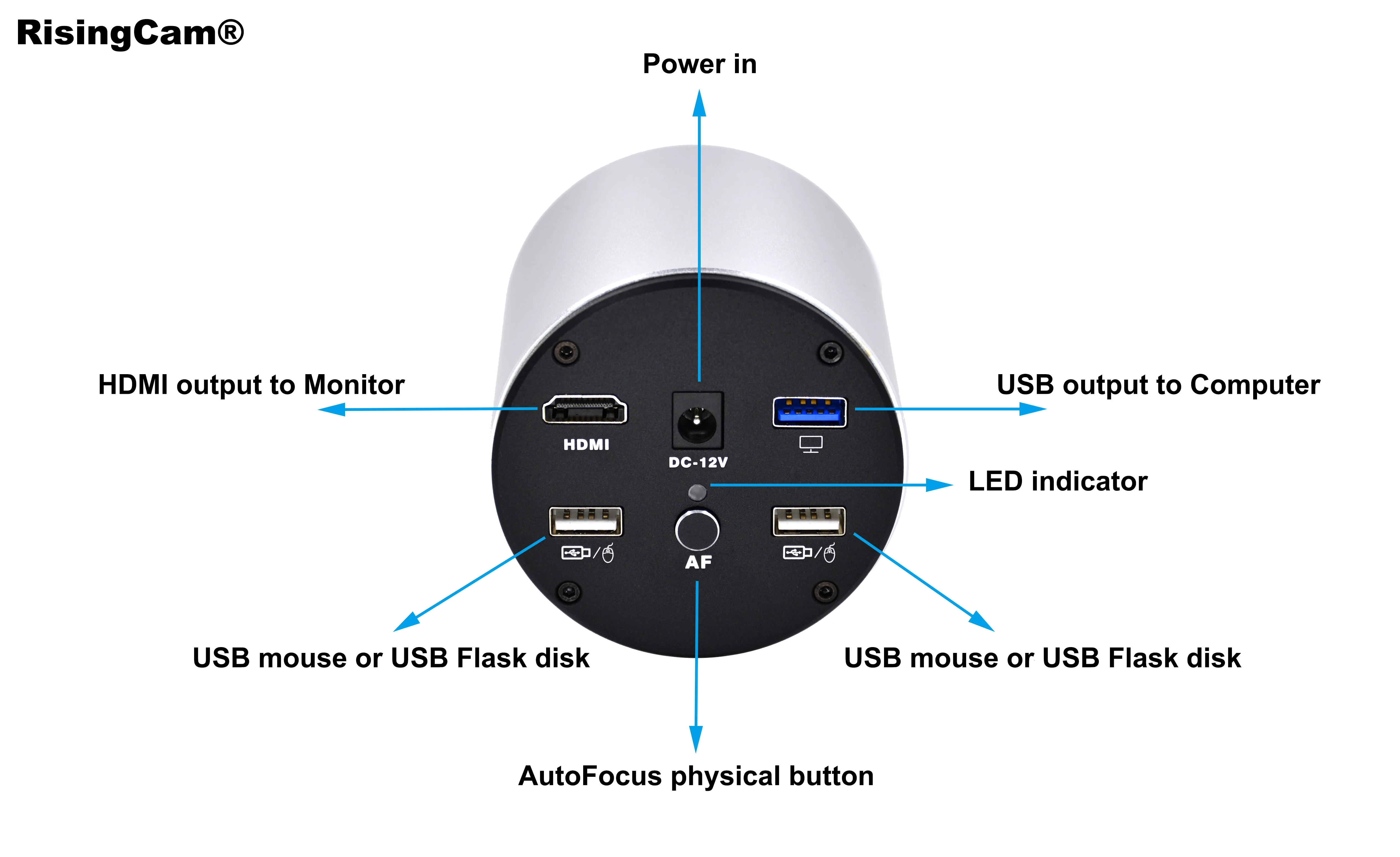 USB- und HDMI-Mikroskopkamera mit Autofokus, 4K 60fps mit IMX678-Sensor für Industrielötarbeiten und Handy-Reparatur – Detail 10