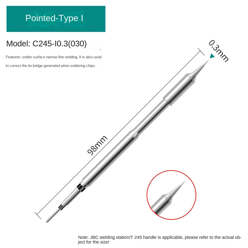 C245 Iron Head Compact Anti-oxidation Iron Head Is Suitable for JBC Welding Station T245 General Handle