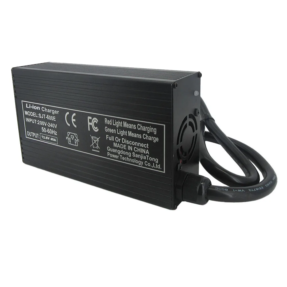 12.6V 40A Li-ion Fast Chargers For 3S 11.1V 10.8V 12 Volt Lithium Energy Storage RV UPS Solar Golf Cart Battery SB50 Connector