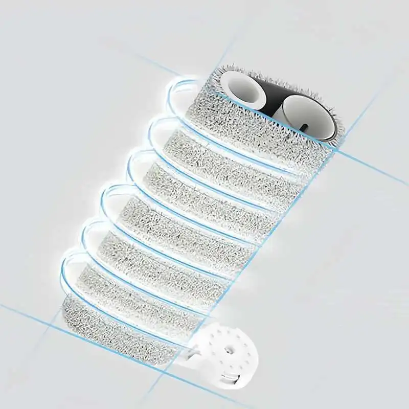 XIAOMI MIJIA ملحقات غسالة الأرضيات اللاسلكية مناديل بديلة لفرشاة الأسطوانة الأجزاء الأصلية