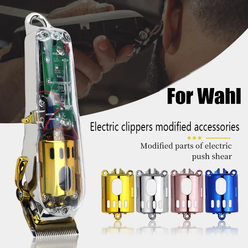 Clipper Modified Shell Hair Clipper Housing Cover for Wahl Replacement Accessory 8148 8591 Kit Golden