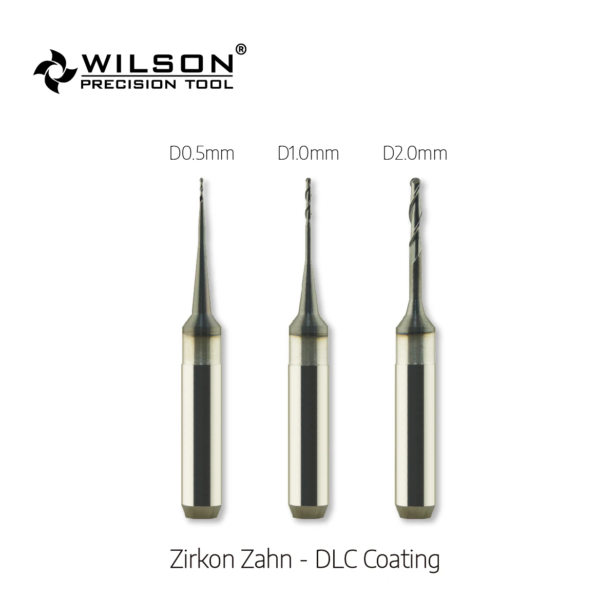 For Zirkon Zahn M1 Machines Wilson Dental Milling Burs-Cutting Zirconia- Overall Length 50mm