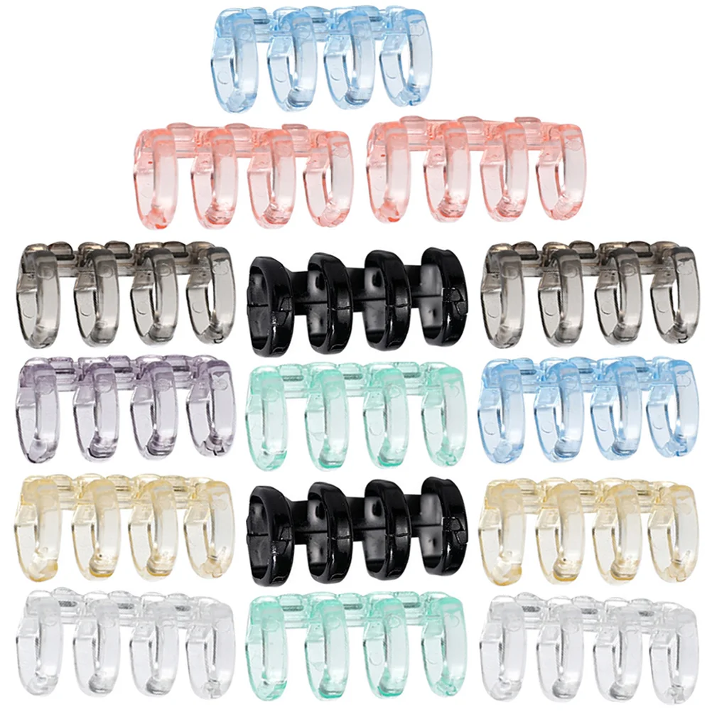 Removable Binder Rings Book Notebook Clamp Plastic Loose Leaf Decorative Clip Loose-leaf School Supply Notebooks