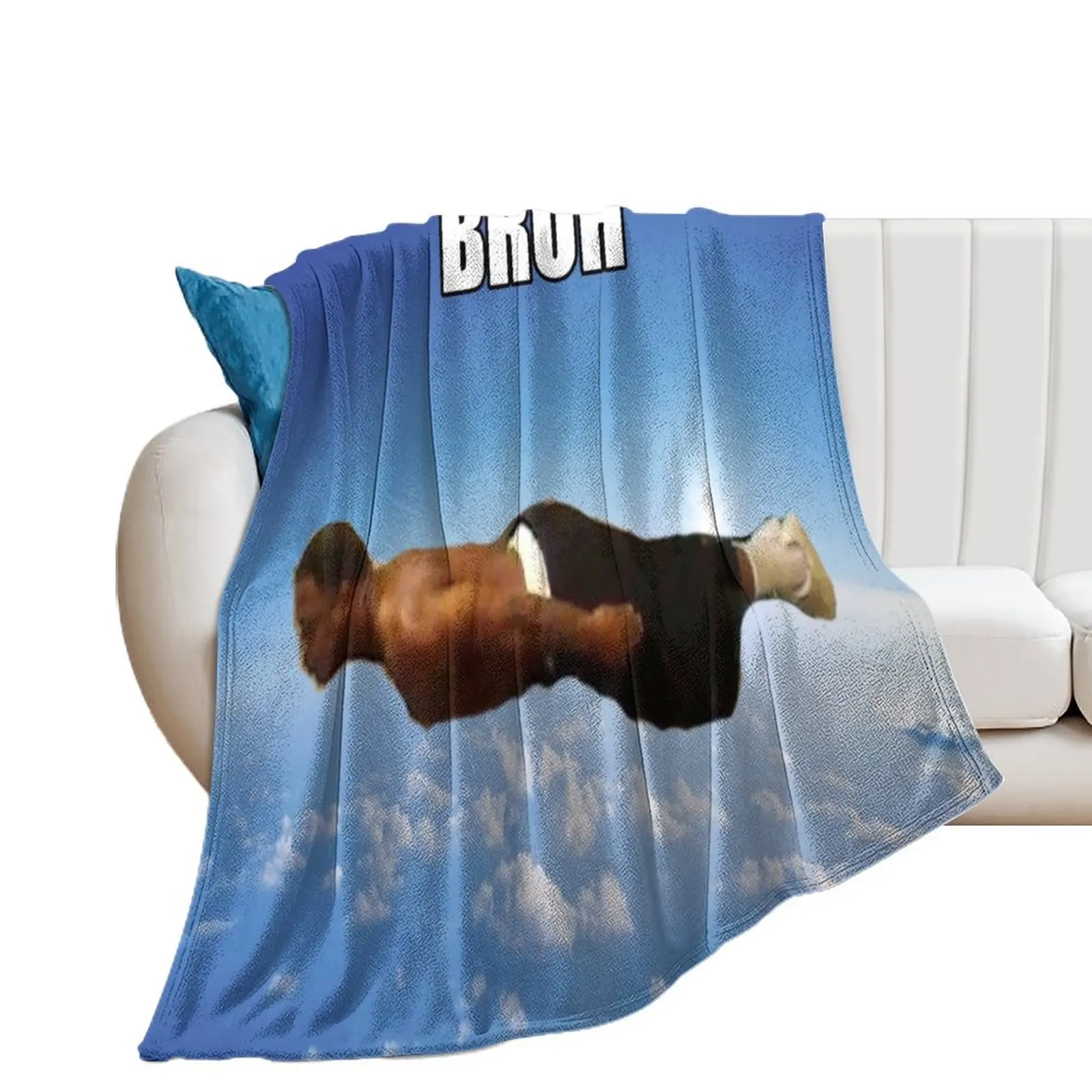 bruh flying midget Throw Blanket cosplay anime decorative Soft Big Blankets