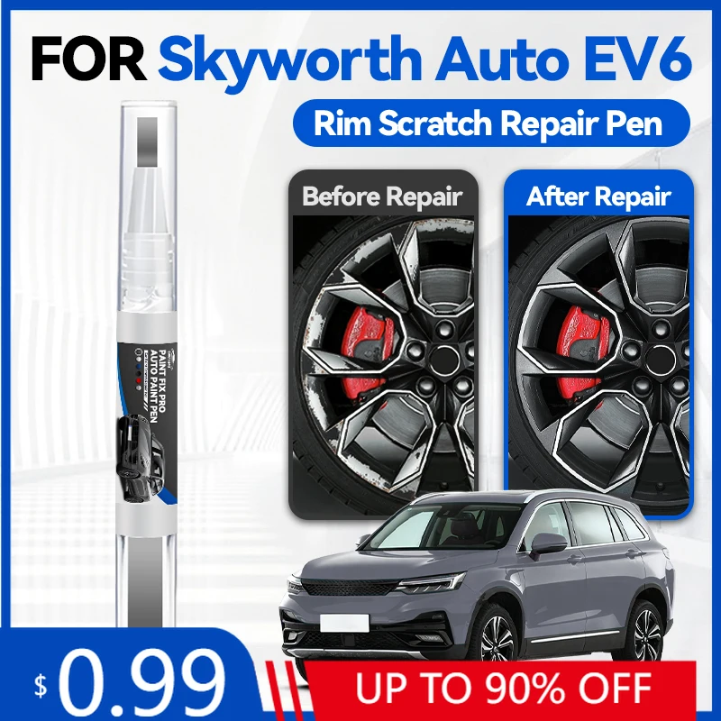 

Карандаш-корректор для подкраски колесных дисков, ремонтный карандаш для автоэмали Skyworth Auto EV6, средство для удаления царапин, DIY аксессуар для авто