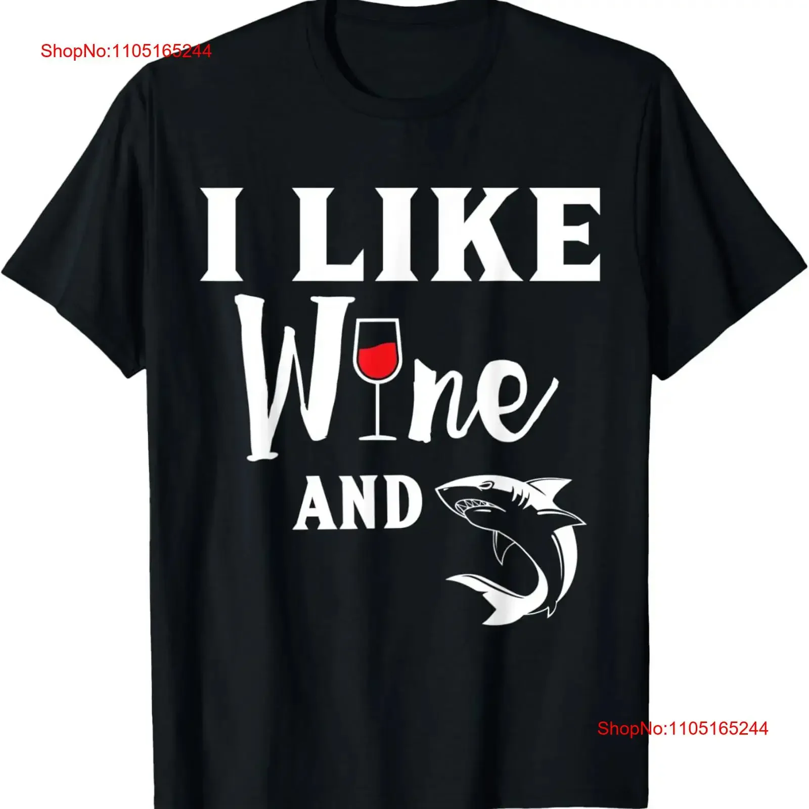 

Футболка «I LIke Wine and Sharks Deep Sea Lovers» на день рождения, винтажная стираная футболка с рисунком, повседневная стильная модельерская одежда для дома