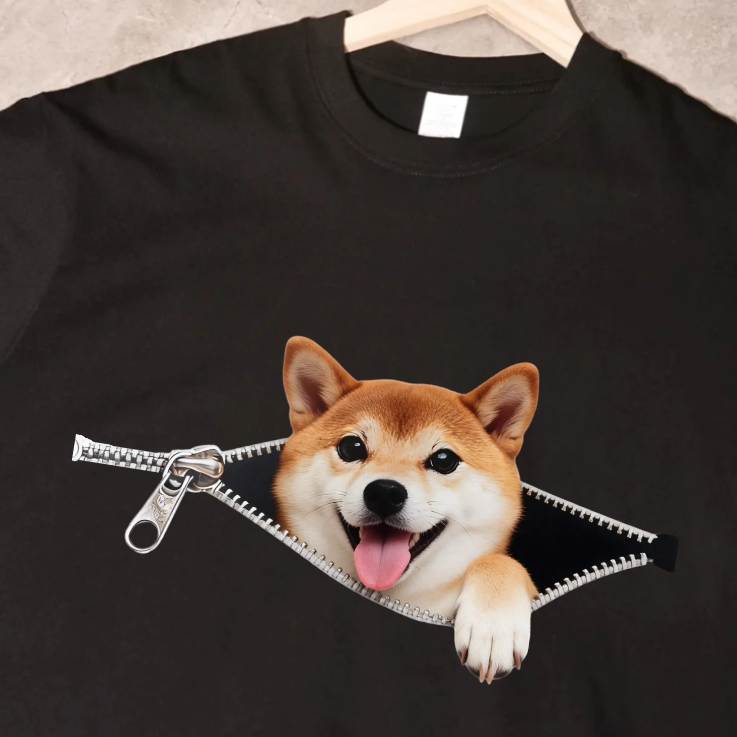 Unisex Long Sleeve Cotton T-Shirt Dog Theme Creative Fun Print Casual Style Summer Fashion Youth  Arc'joker Brand