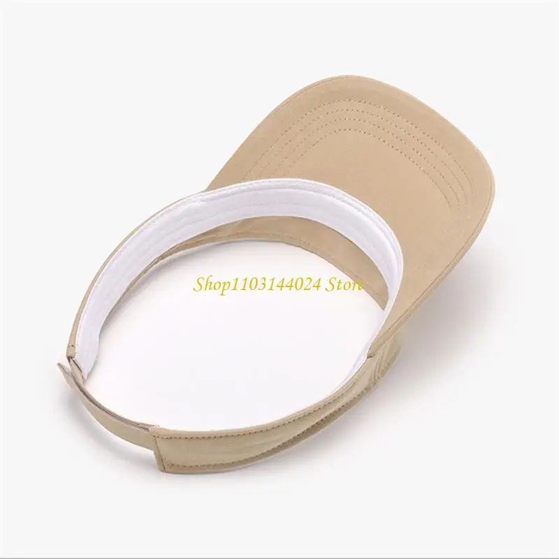 N5KE Lightweight Oversized Sun Visors Soft Cotton Hat For Hiking Beach Travel Multiple Colors Available