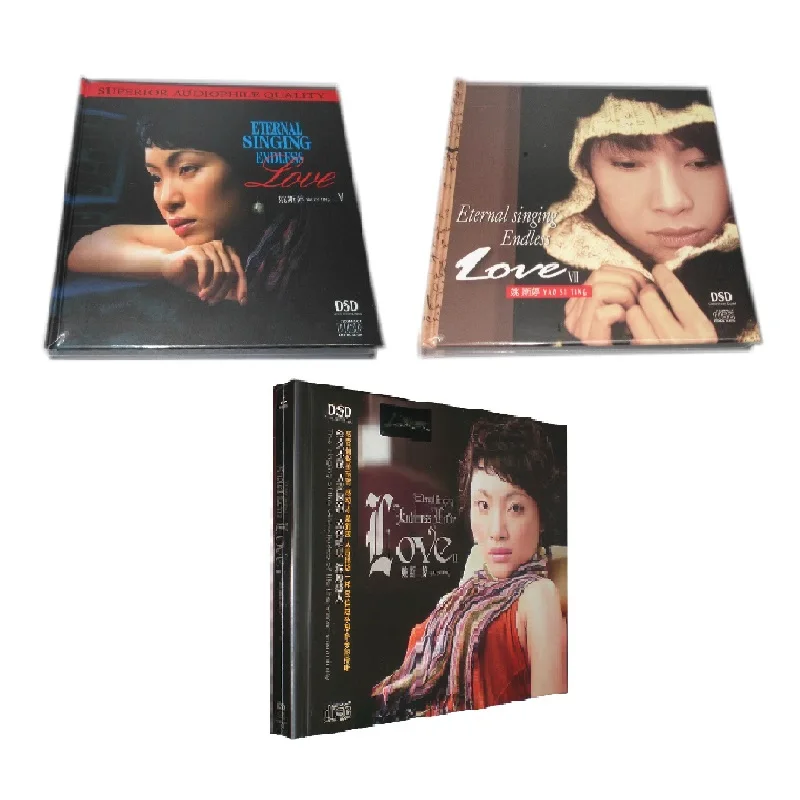 

3 Sets Asia China Pop Music Female Singer Yao Si Ting 3 DSD CD Disc Box Set 39 Songs Chinese Music Learning Tools