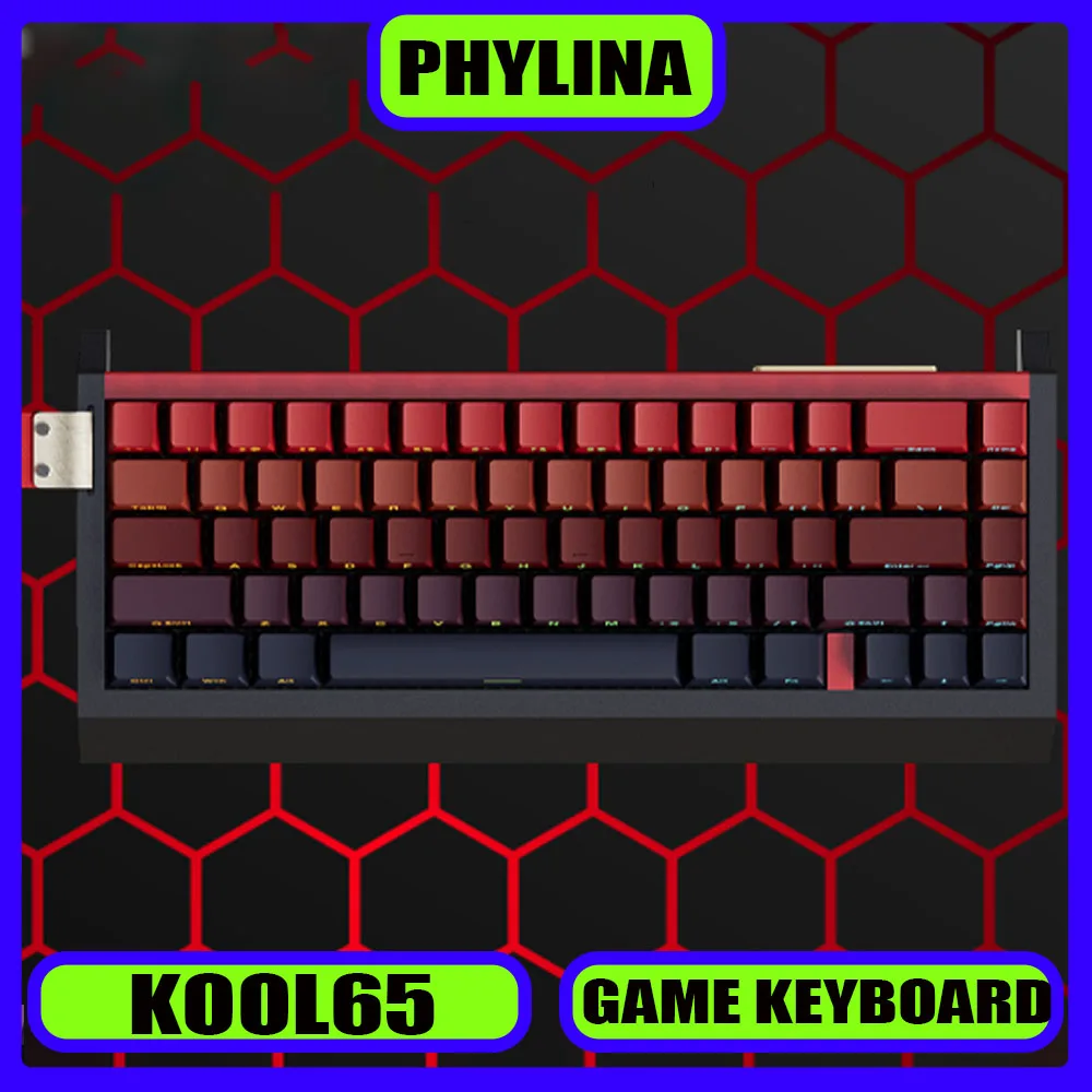 

PHYLINA KOOL65 Magnetic Switch Gaming Keyboard RT 0.01mm 8K Polling Rate Customized CNC Aluminum Shell Wired Keyboard E-sports