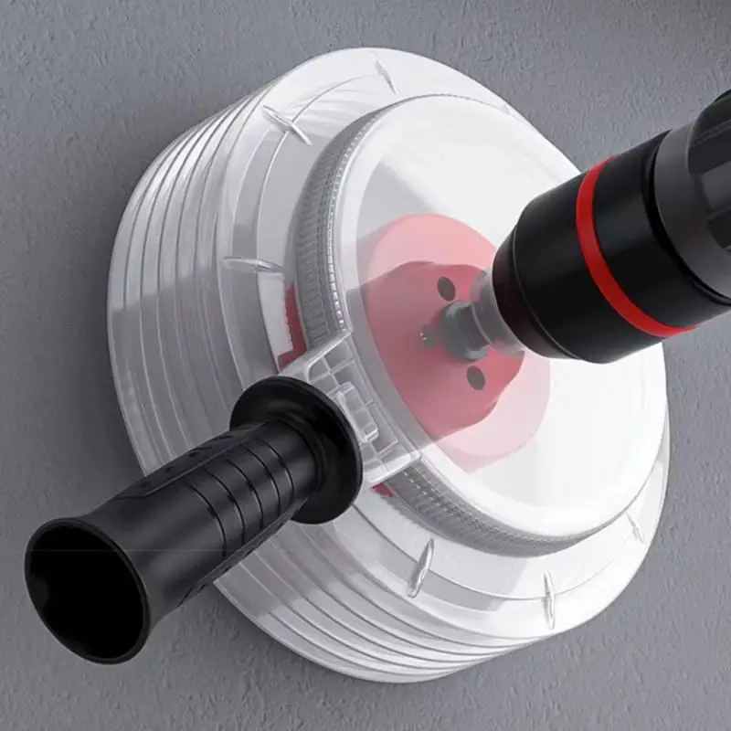 Electric Hammer Drill Dust Cover Reusable Anti-Dust Hole Saw Dust Collector for Home Renovation DIY Construction Work