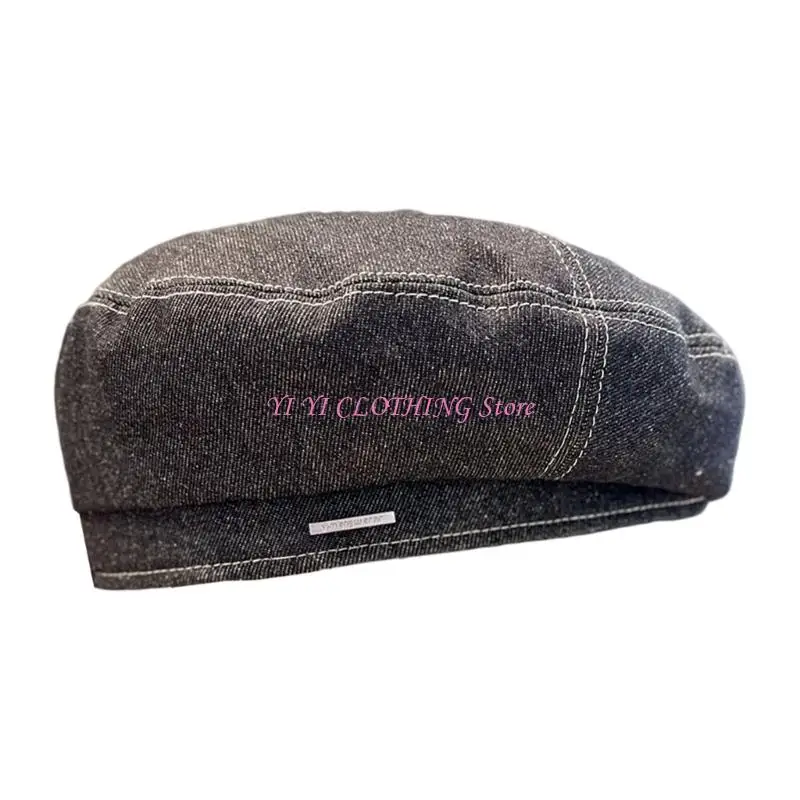 

N5KF Soft Breathable Hat French Design Painter's Cap For Women Girl Photography