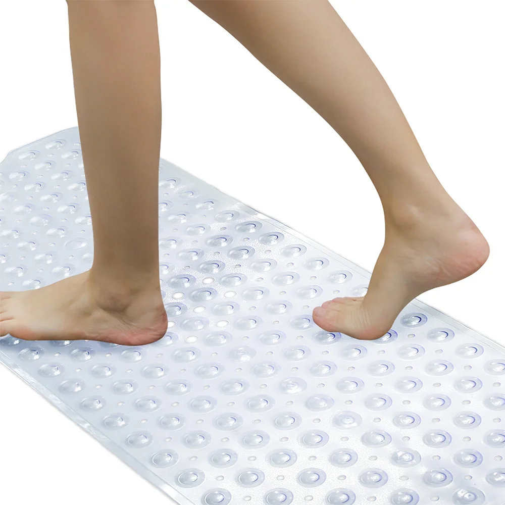 PVC Bathroom Anti-slip Mat with Suction Cup Bathroom Toilet Anti-slip Mat Bathroom Bath Anti-fall Bathtub Mat bath rug