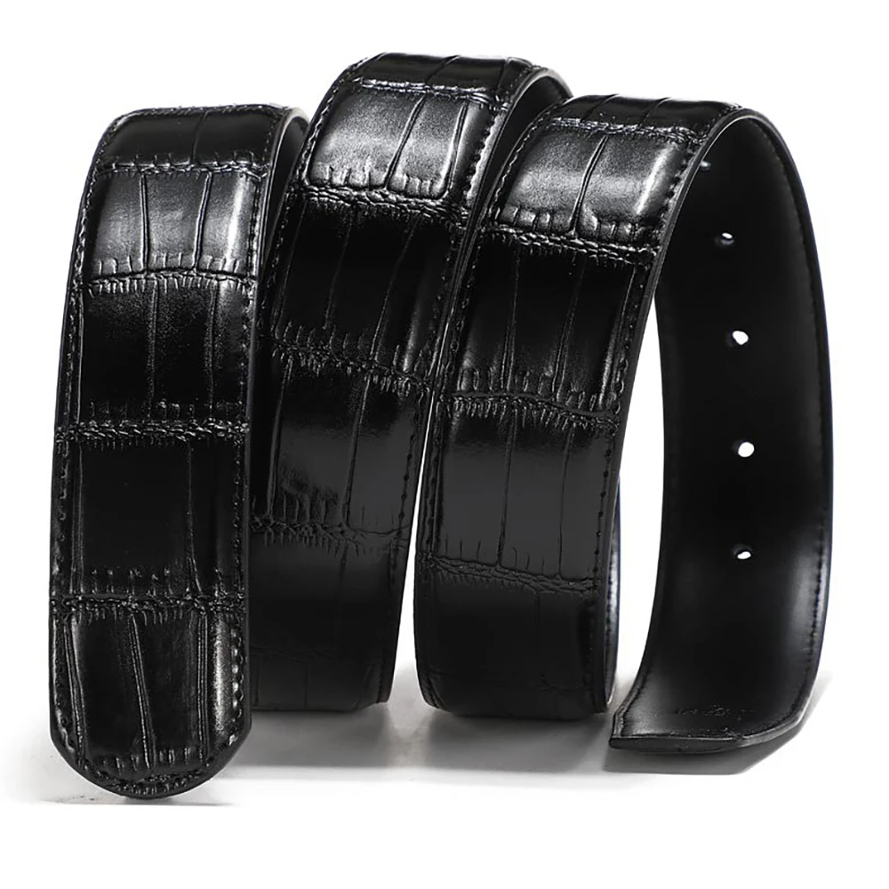 

150cm 140cm Vintage Luxury Designer Belts Men High Quality Male Women Belt Genuine Real Leather without Buckle Strap for Jeans