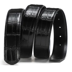 150cm 140cm Vintage Luxury Designer Belts Men High Quality Male Women Belt Genuine Real Leather without Buckle Strap for Jeans