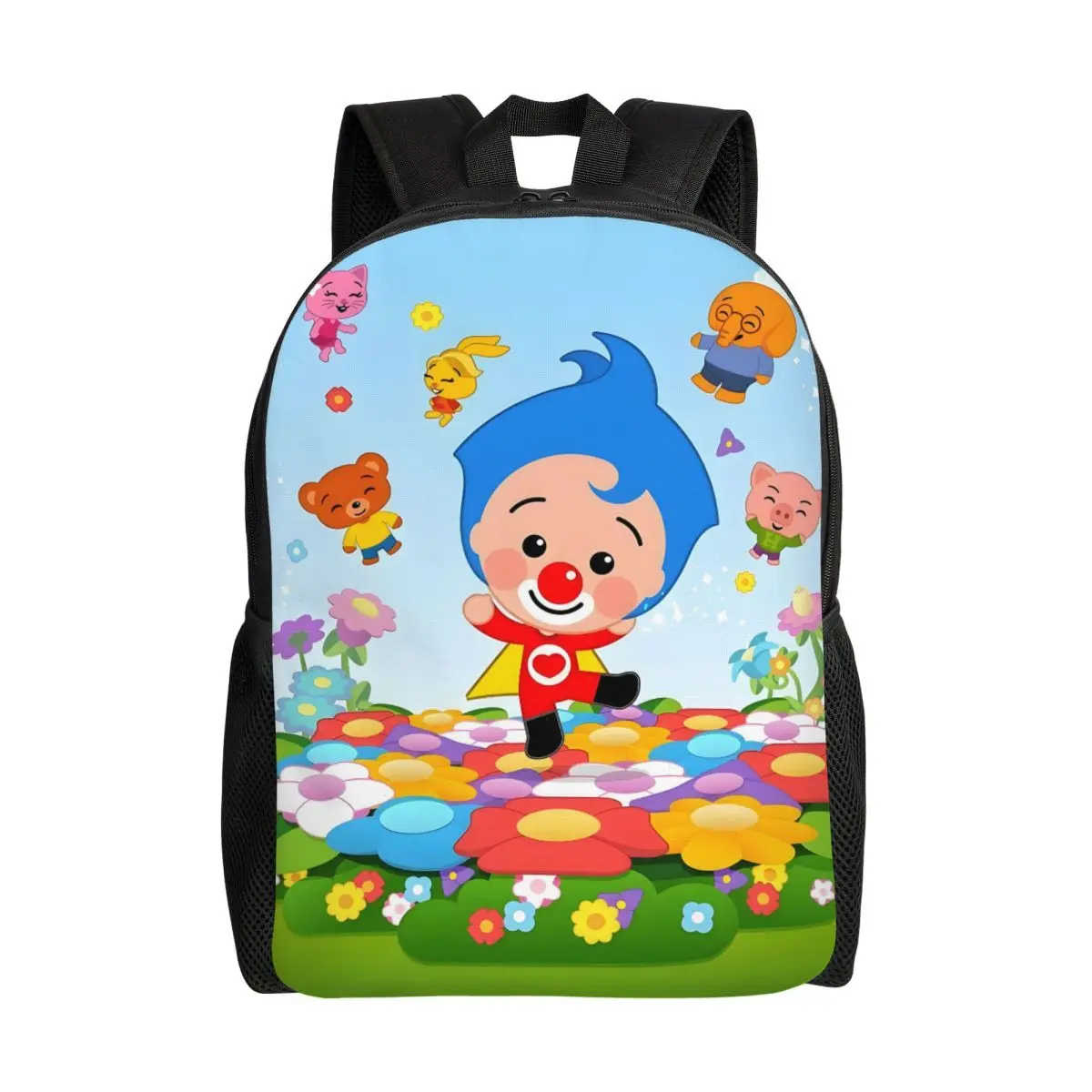 

Рюкзак для ноутбука P-Plims на заказ с яркими цветами, мужской и женский модный рюкзак для школьников, сумка с рисунком аниме