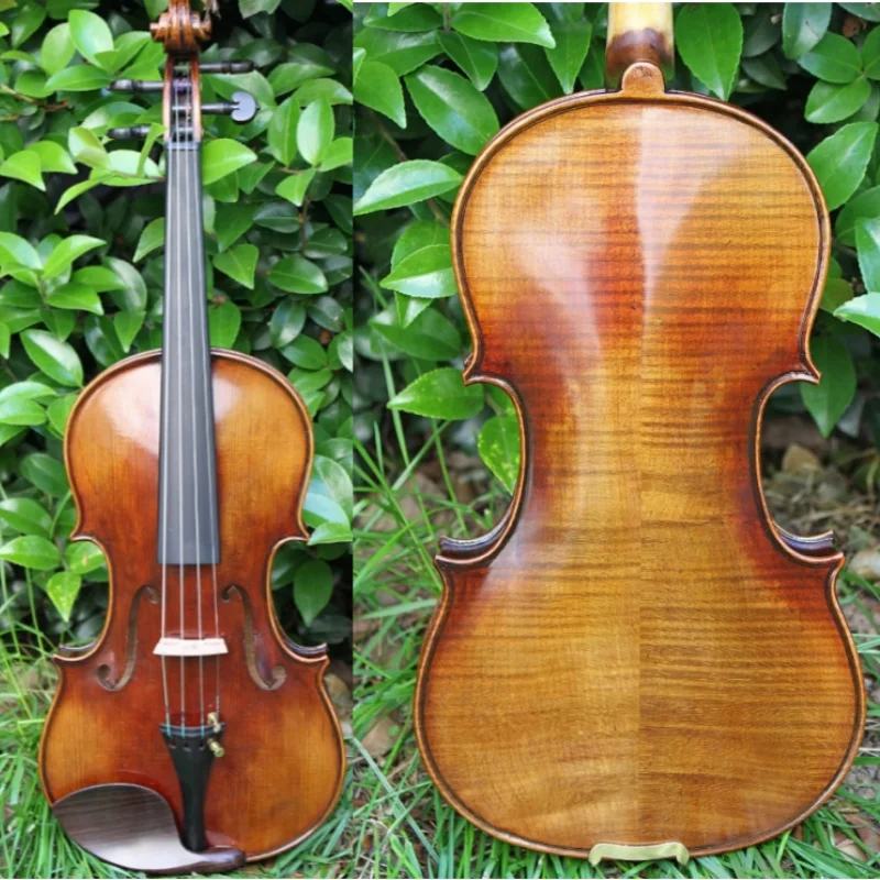 TONGLING Professional Top Master Violin 4/4 Size Handmade Oil Varnish & 20 Years Old European Spruce  Antique Violin