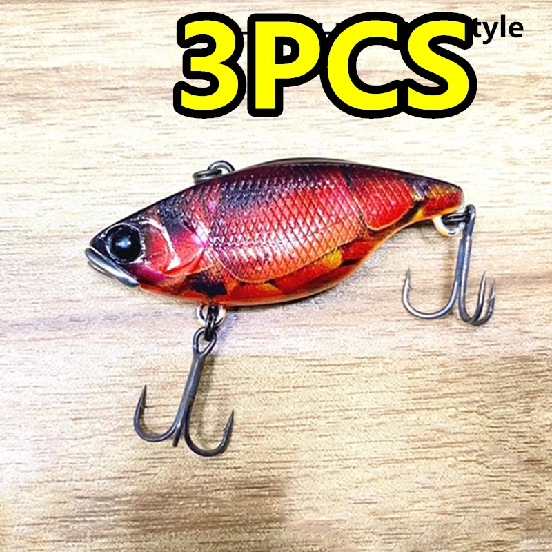 

LURETV New Luya Bait TN50 Noise Vibration Top Mouth Mandarin Fish Jackall Same Competition Bait Full Water Layer Vib 3PCS 6.1cm