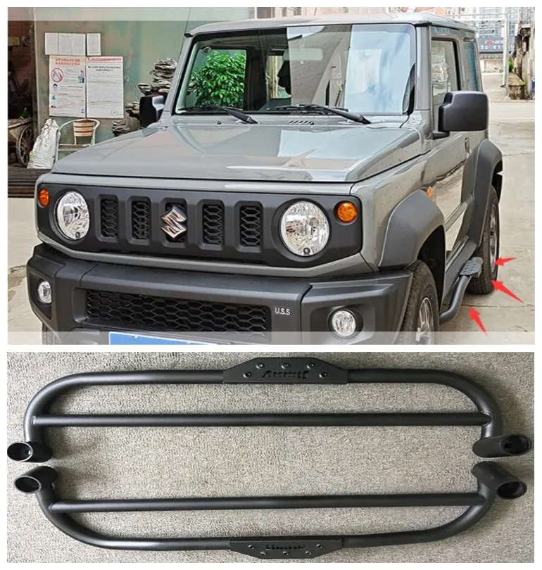 

For Suzuki Jimney JB74 2019 2020 2021 2022 High Quality Manganese Steel Running Boards Side Step Bar Pedals