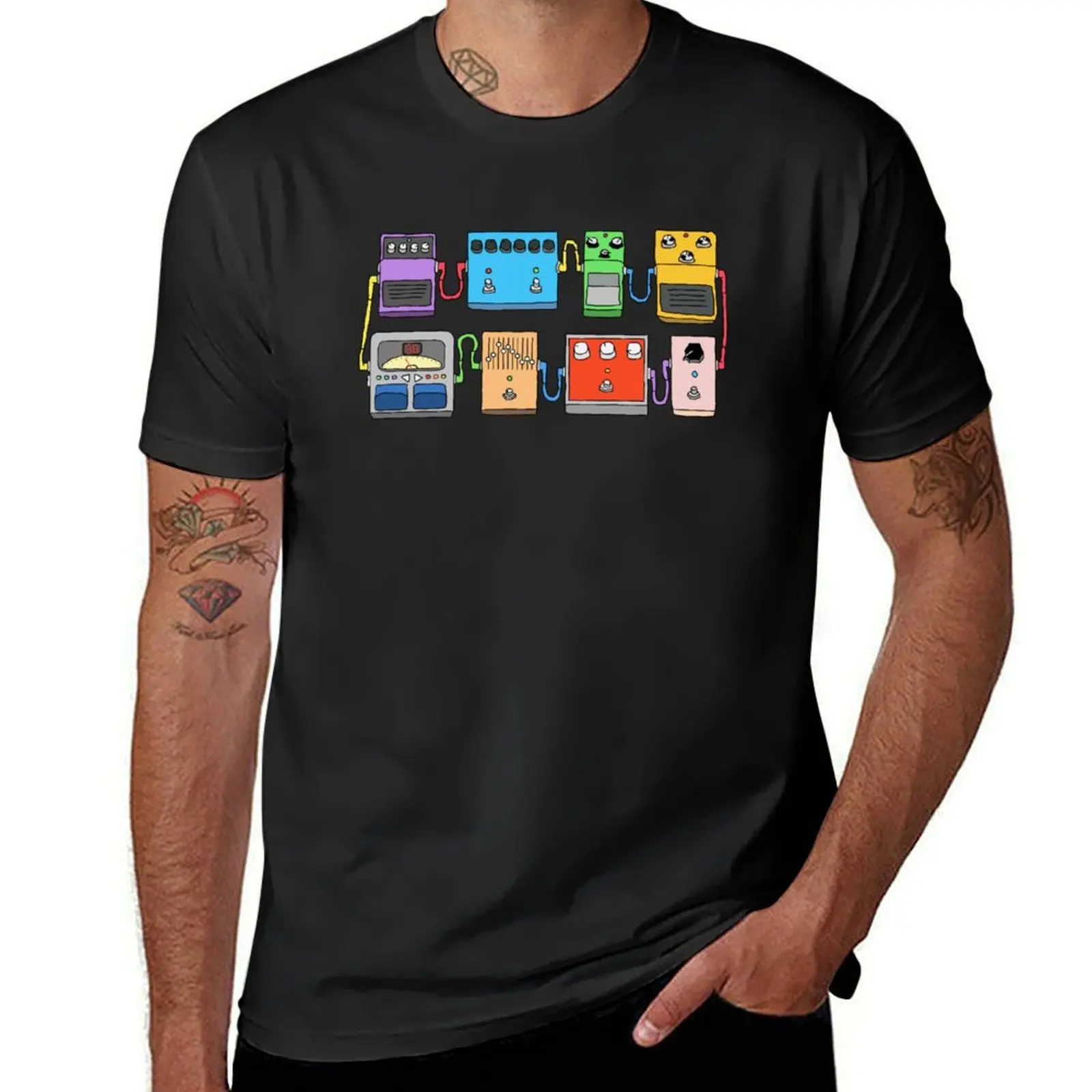 GUITAR PEDALS Recording Studio Engineer Guitarist Gear Foot Effect Pedals Music Illustration Mug Sticker T-Shirt