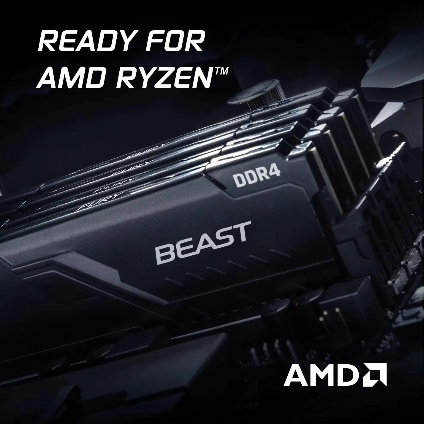 Kingston Fury Beast DDR4 8G 16G 32GB 3600 3200Mhz RAM PC Memory 288Pin XMP2.0 Heatsink For Desktop AMD or INTEL Motherboard