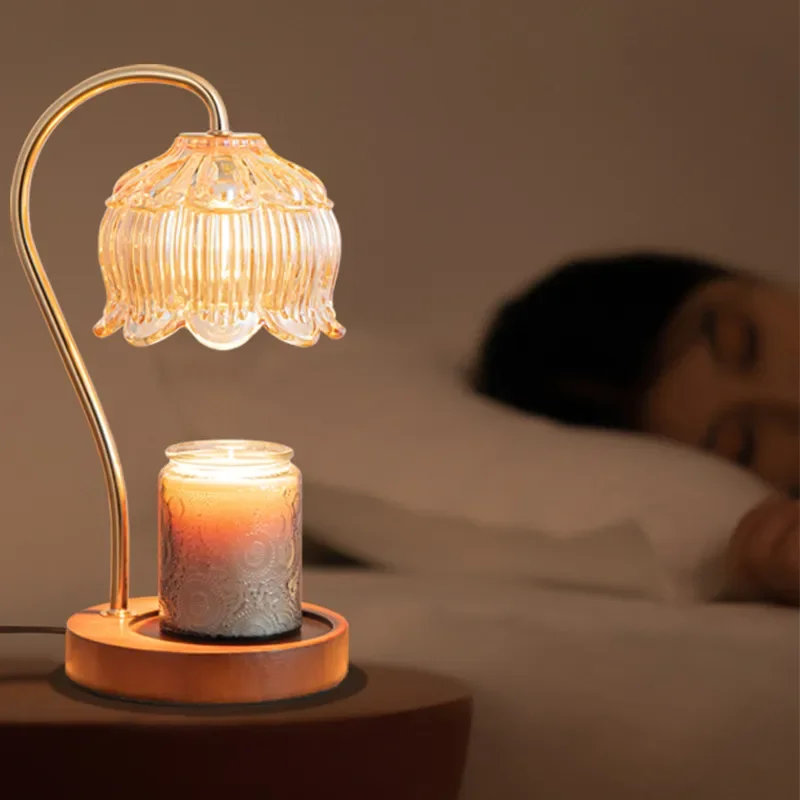 Nordic Creative Melting Candle Stand Lamp Bedroom Beside Light Fixture Living Room Decor Dining Table Romantic Atmosphere Light