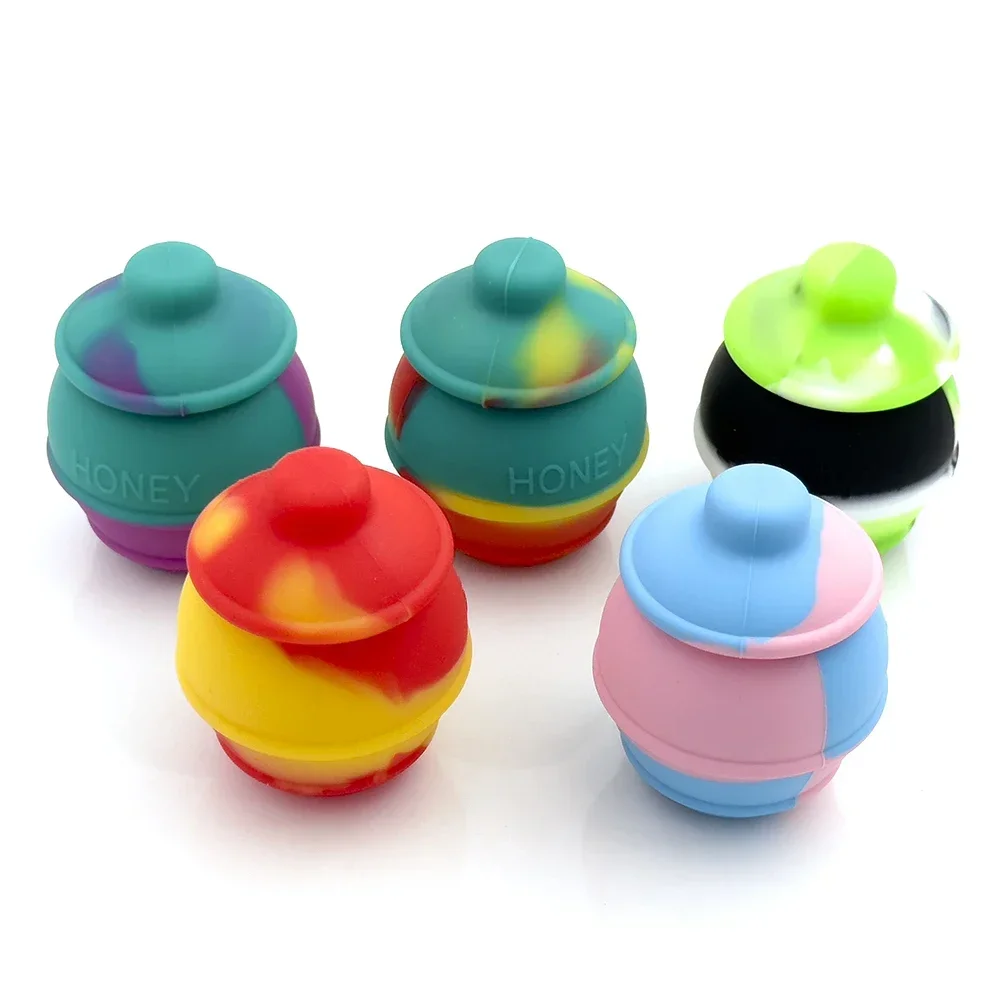 Silicone Honey Wax Oil Container 35ml Storage Box Smoking Accessories