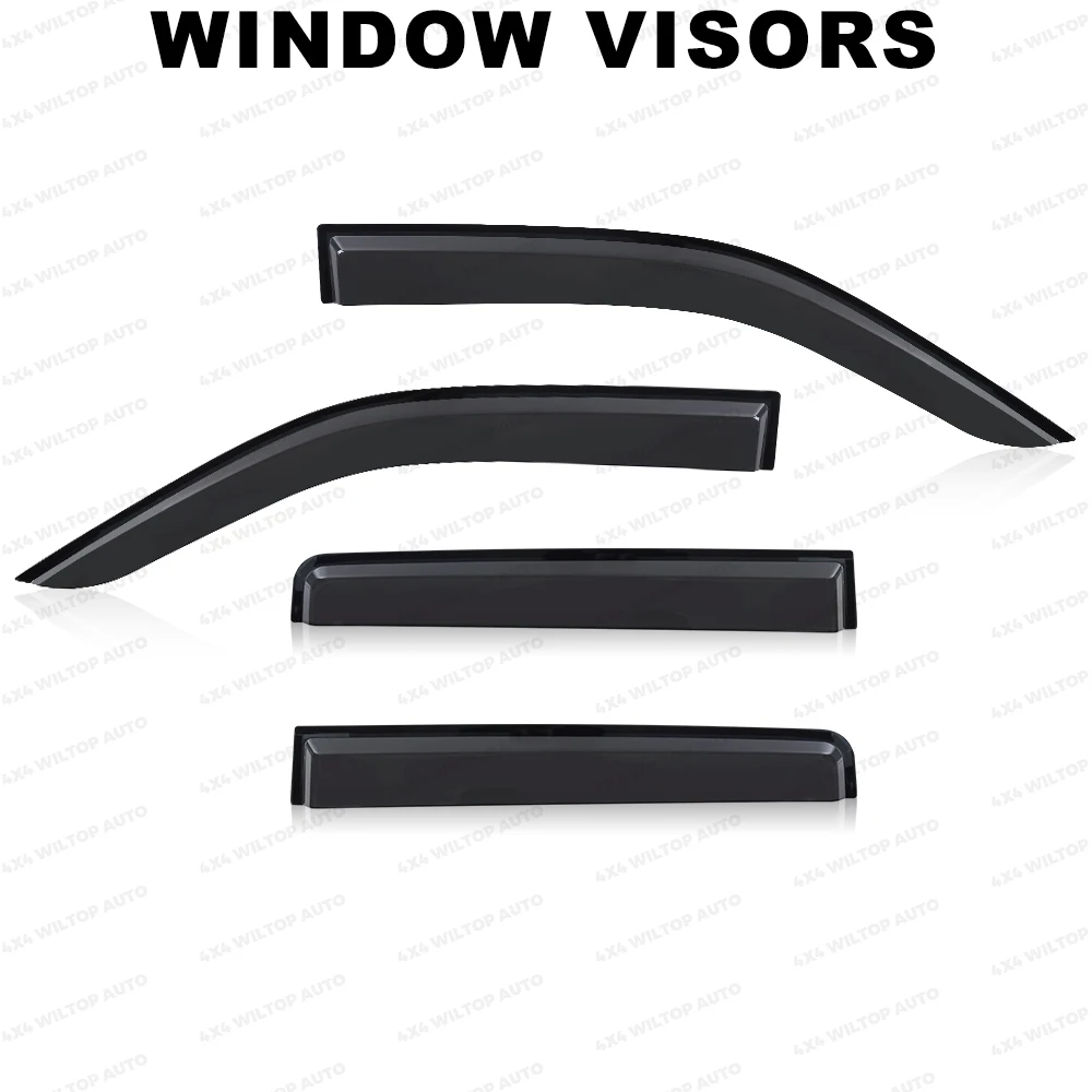 Side Window Deflector Visors For Nissan Navara D40 2006-2010 2011 2012 2013 2014 Weathershields Sun Rain Guard Car Accessories