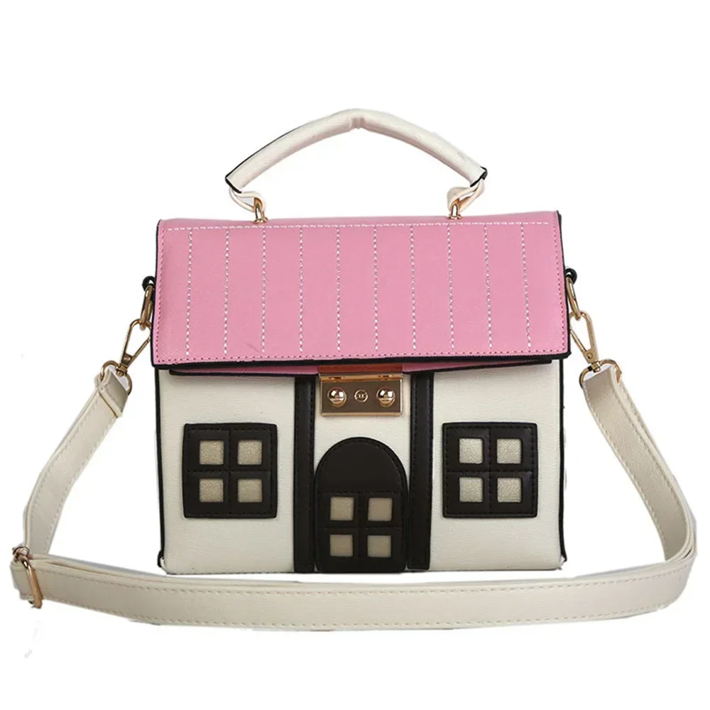 3D Personality House Shaped Women Handbags Fashion Creative Girl Messenger Crossbody Bag Travel Shouldler