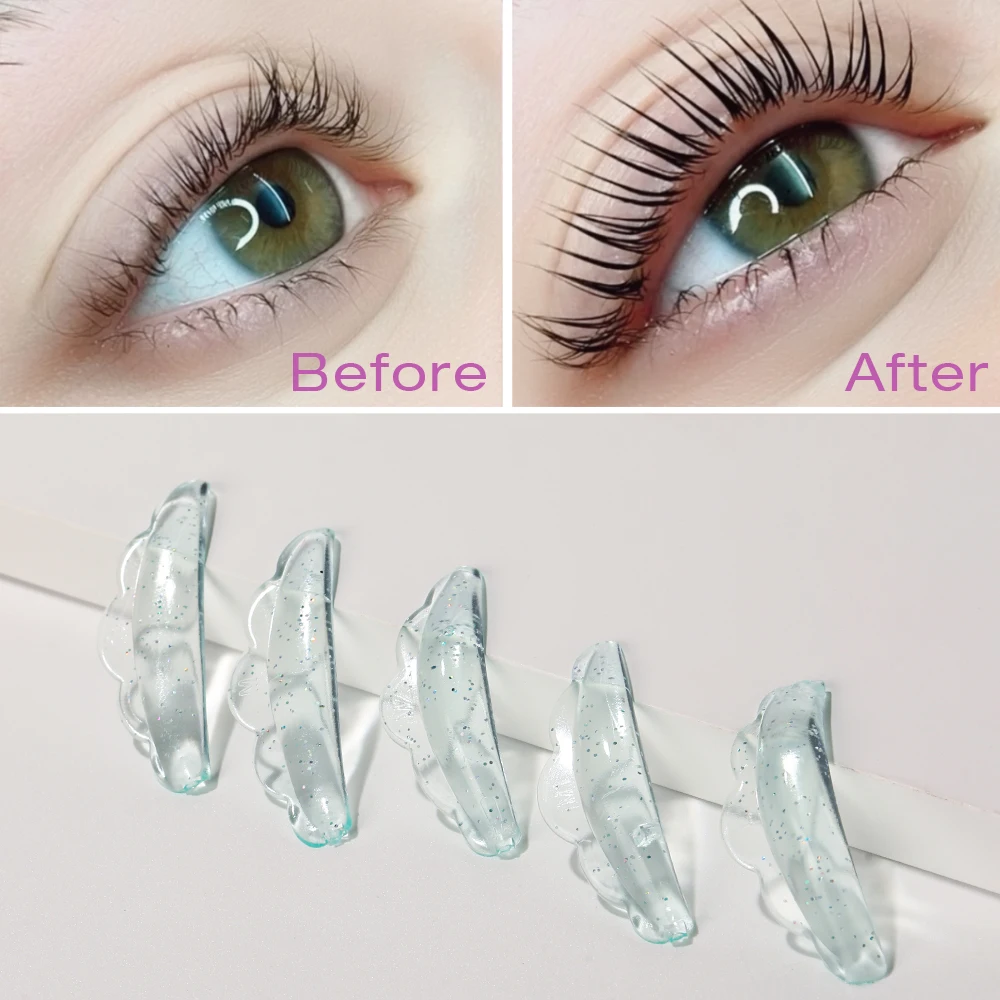 10Pcs Lash Lift Rods, Eyelash Lifting Shield Self Sticky Lash Lift Pads, Lami Lamination Roller Curler Pad Soft For Lash Lifting