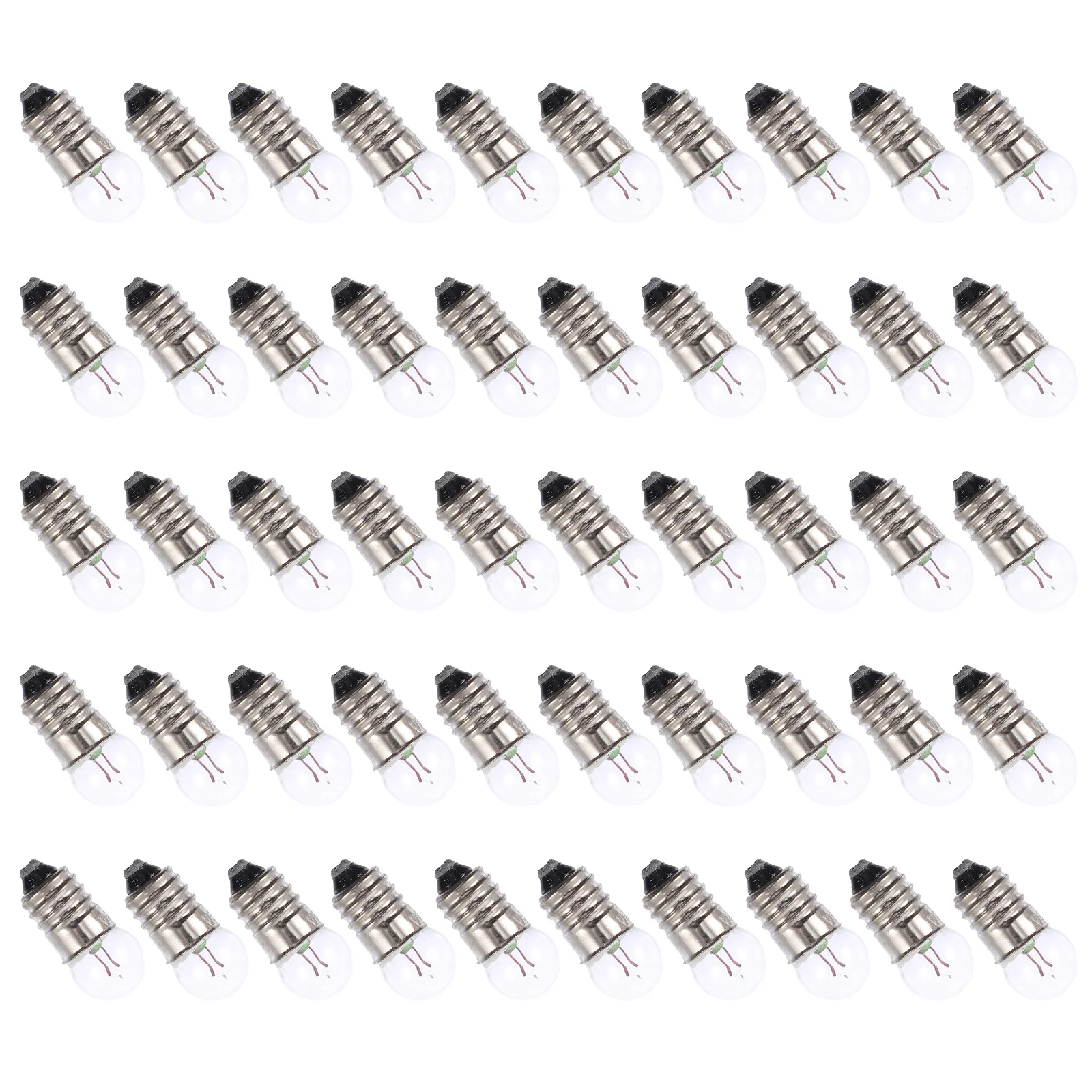 50Pcs Mini Light Bulbs 3.8V Small Round Screw Base for Science Experiments Physics Lab Electrical Circuit Kit Teaching