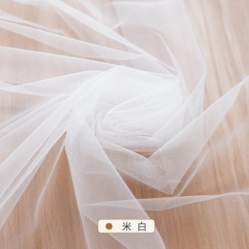 160x50/500cm Encrypt Soft Mesh Fabric For Wedding Dresses, Wedding Decorations, Gauze Curtains, Mosquito Nets  DIY Skirt Fabrics