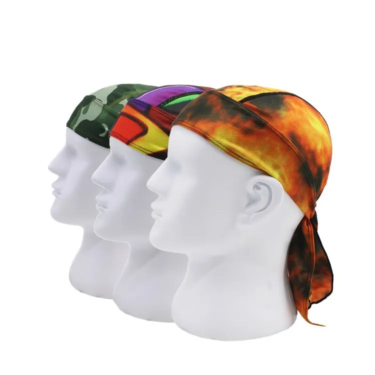 Quick Dry Camo Cycling Cap Head Scarf Men Running Riding Bandana Headscarf Pirate Cap Headband Men Head Scarf Sun Protection