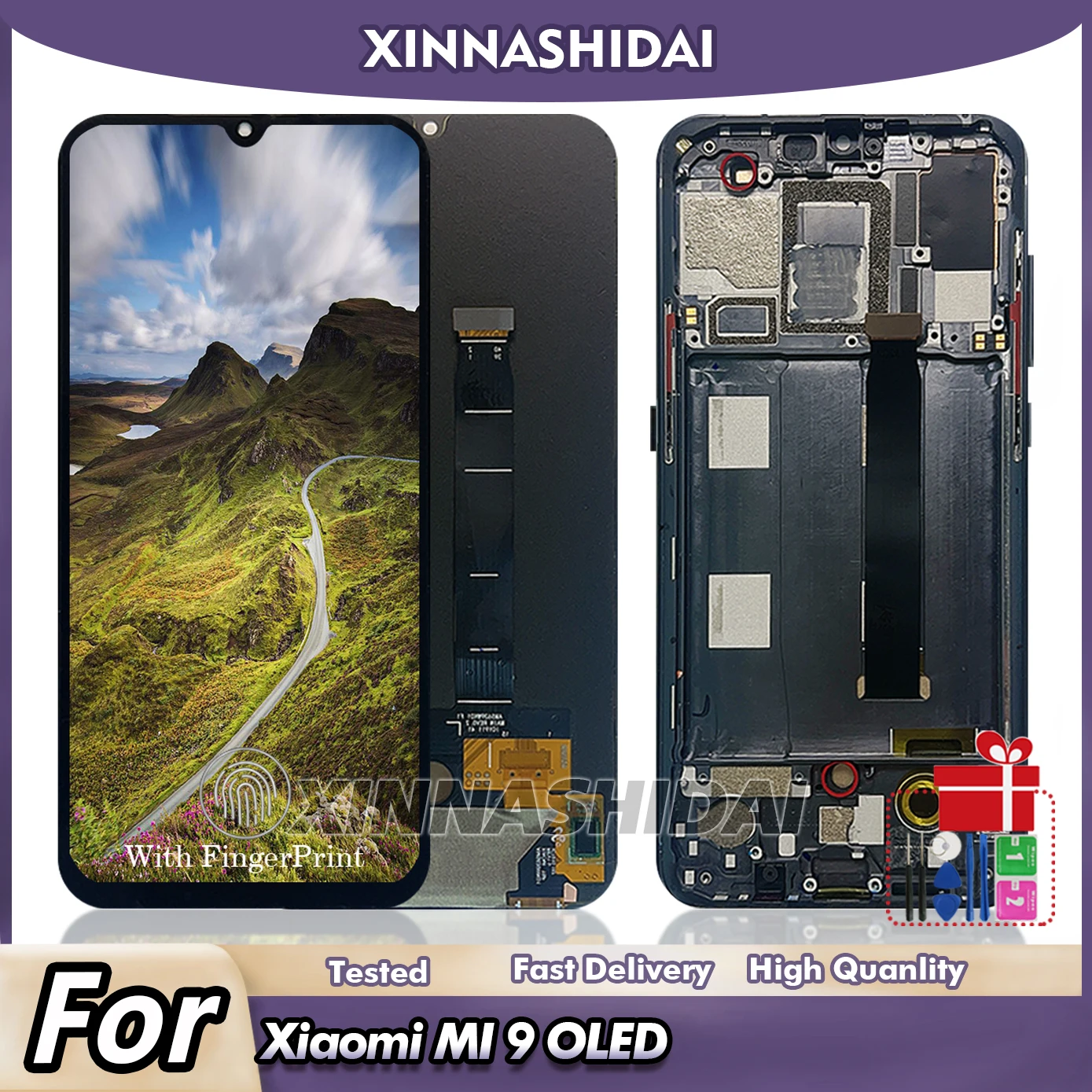 639インチ-oled-xiaomi-mi-9用-lcdディスプレイ-タッチスクリーンデジタイザーアセンブリ交換用-m1902f1g-lcd-フレームとバッテリーカバー付き