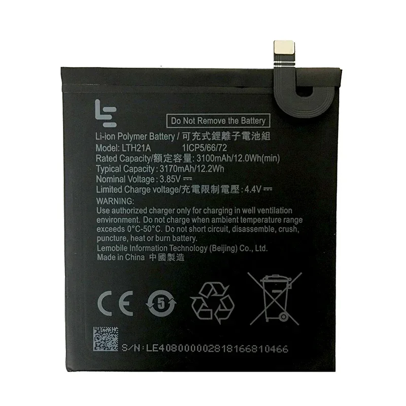 3.85V LTH21A 3100mAh For Letv LeEco LeMax2 X822 X829 Le Phone Le MAX 2/5.7inch/X821 X820 Mobile Phone Replacement Battery